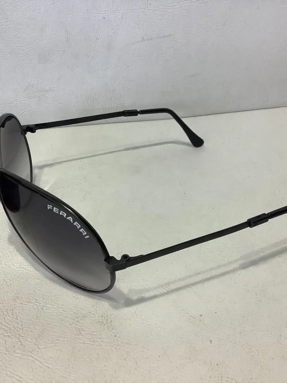 Vintage Ferrari Foldable Aviator Sunglasses w/Case